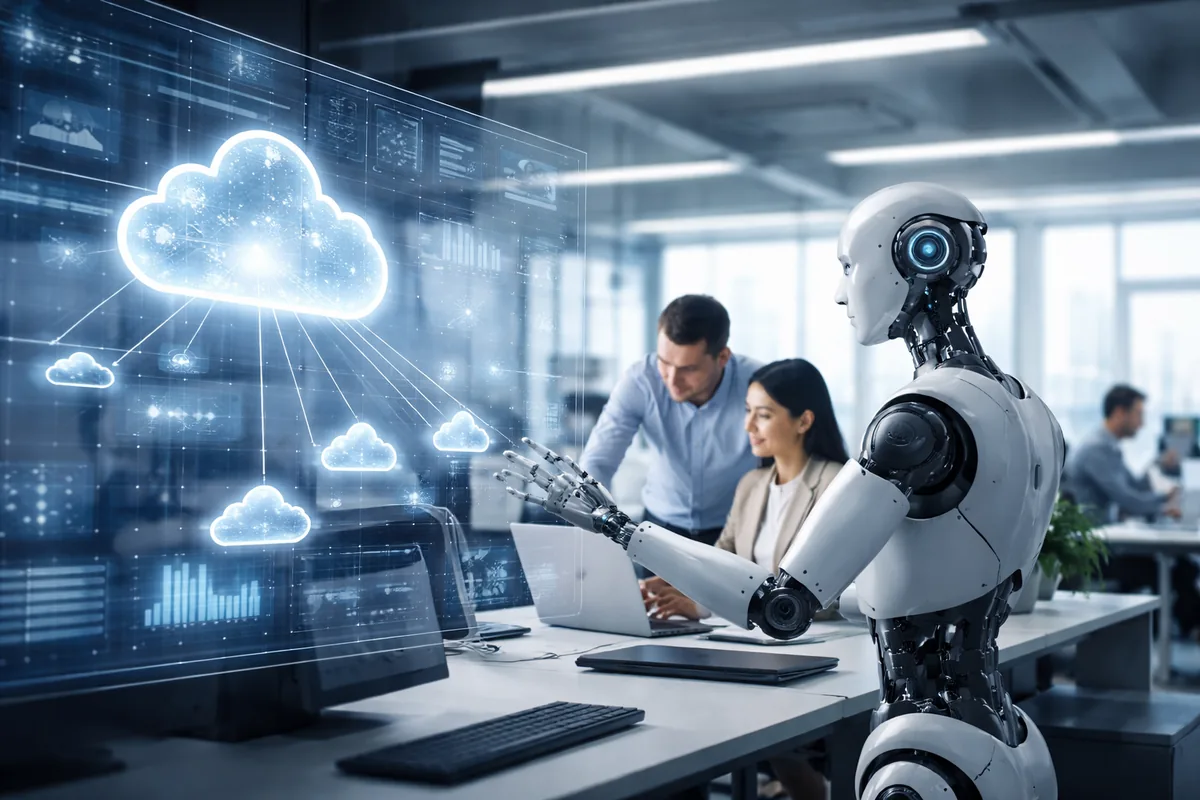Comment l'intelligence artificielle impacte la productivité des entreprises dans le cloud